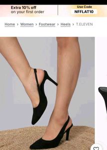 Elegant Black Slingback Heels