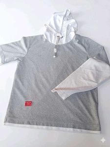 Men's Layered Hoodie T-Shirt