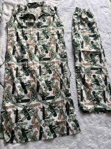 Patterned Midi Dress