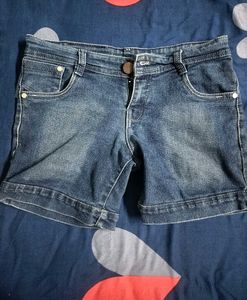 Blue Denim Shorts