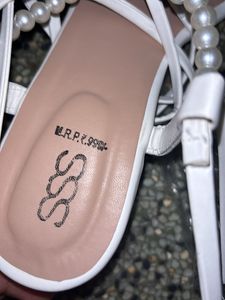 White New Pearl Flats Unopened Packaging UK39/6
