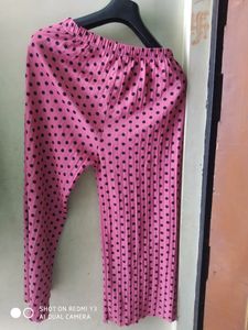 Plazzo Pink And Black Color