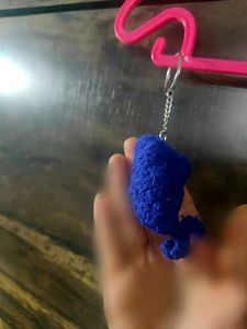 Cute Blue Fish Keychain