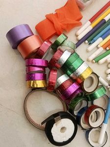 Craft Supply Bundle: Markers &amp; Ribbons