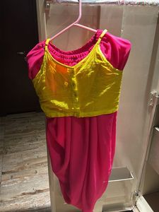 Colorful Striped Kurta with Pom-Pom Detail