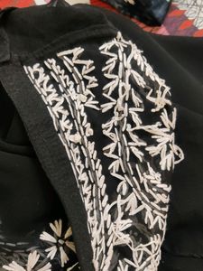 Black Hand embroidery Kurta