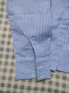 Classic Blue Striped Button-Up Shirt