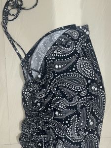 Boho Paisley Print Mini Dress