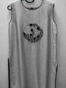 Grey Sleeveless Kurta