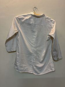 Classic White Button-Up Shirt