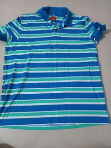 Blue Stripes T Shirt For Men