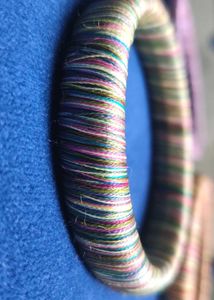 Multicolour Set Of 3 🌈 🌈 🌈 silk thread bangles