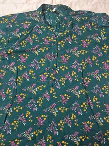 Green Floral Tunic