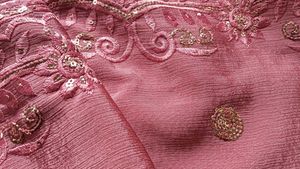 Embroidered Lilac Saree