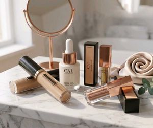 Combo of highlighter, concealor & eye shadow