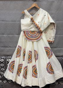 Navratri White Lehenga Choli Set