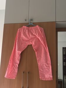 Pink Printed cotton cord set for women