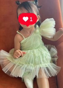 Cute Light Green Tulle Dress