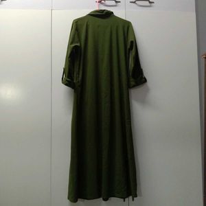 Olive Green Oversized Shirt