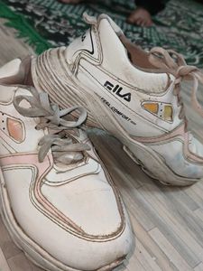 White &amp; Pink Casual Sneakers