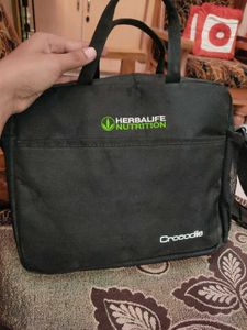 Herbalife Nutrition X Crocodile Black Sling Bag