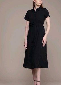 Chic Black Shirt Dress