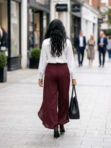 Stylish Maroon Palazzo Pants