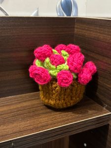 Handmade Crochet Floral Coaster