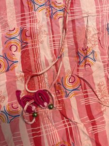 Boho Chic Pink Patterned Tunic Kurti