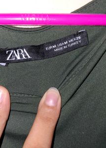Sleek Dark Green Sleeveless Bodysuit