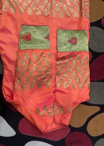New Banarsi Silk 2 Pcs Kurti Pant Set