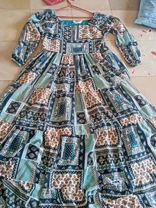 Boho Patchwork Tiered Maxi Dress
