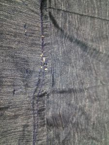 Blue Button-Down Skirt