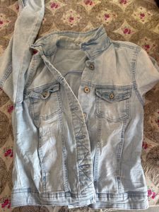 ONLY Women Light Blue Denim Jacket Size 36