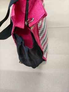🌷Stylish Pink Jute Tote Bag