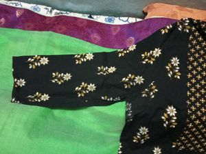 Floral &amp; Geometric Print Kurti - UsedOnly 4-5 Time