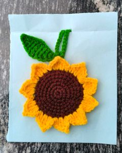 Handmade Crochet Sunflower Charm