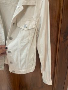 Stylish Beige Denim Jacket for women
