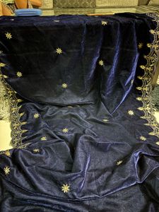 Embroidered Velvet Dupatta