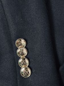 Classic Navy Blazer with Crest Detail