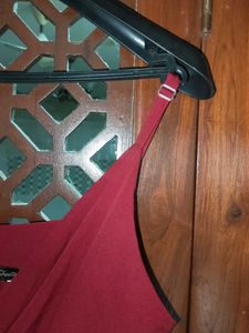 Mid-Split Red Gown