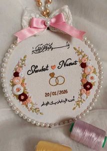 Personalized Wedding Hoop Art