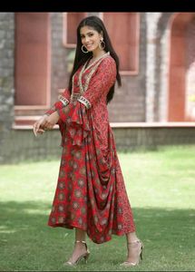 Elegant Red Ethnic Gown