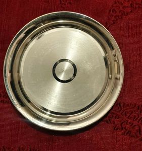 Vintage Metal Pooja Plate pure silver