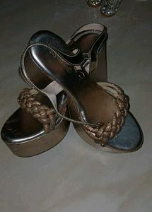 Gold Platform Heels