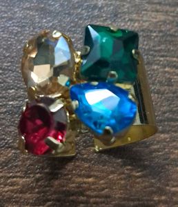 Multi-gemstone statement ring