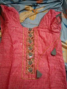 Pink Kurta Set with Dupatta