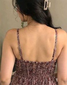 Maroon Printed Midi Dress