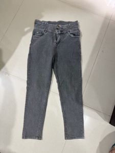 Waist Jeans- Grey