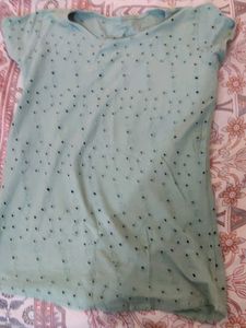 Mint Green Polka Dot T-Shirt